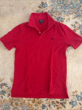 Polo by Ralph Lauren Red Men’s Short Sleeve Polo Shirt